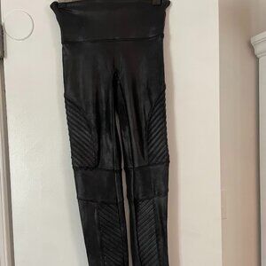 Faux Leather Black Spanx Leggings